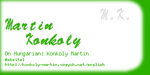 martin konkoly business card